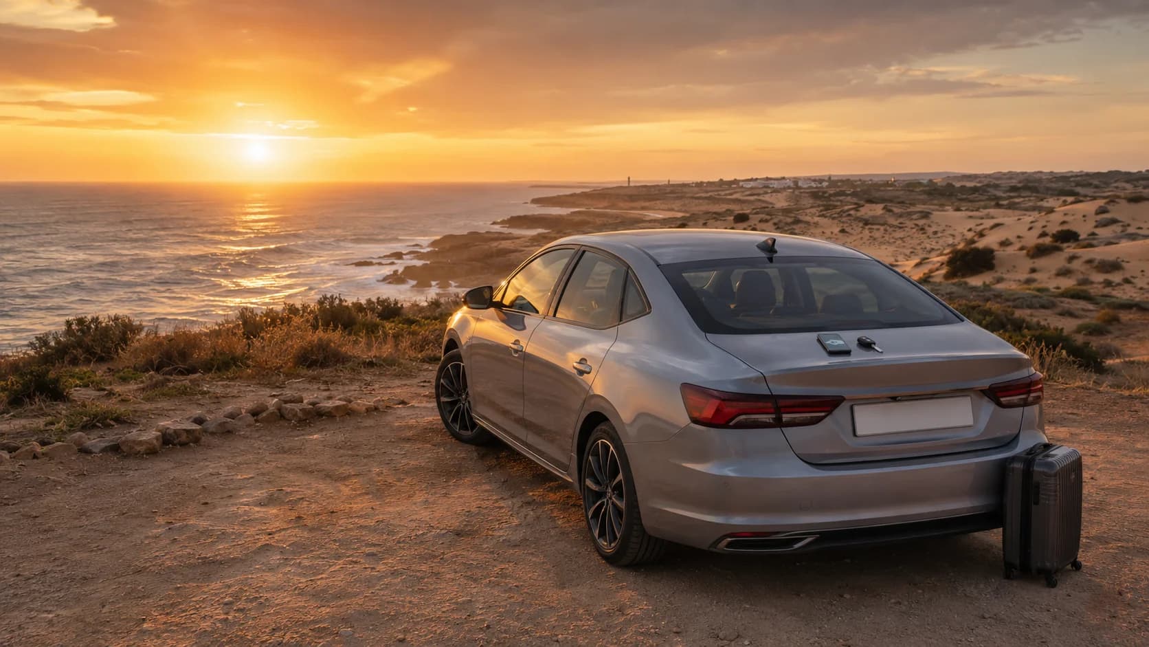 Tramonti in Auto e Panorami Costieri Vicino a Essaouira