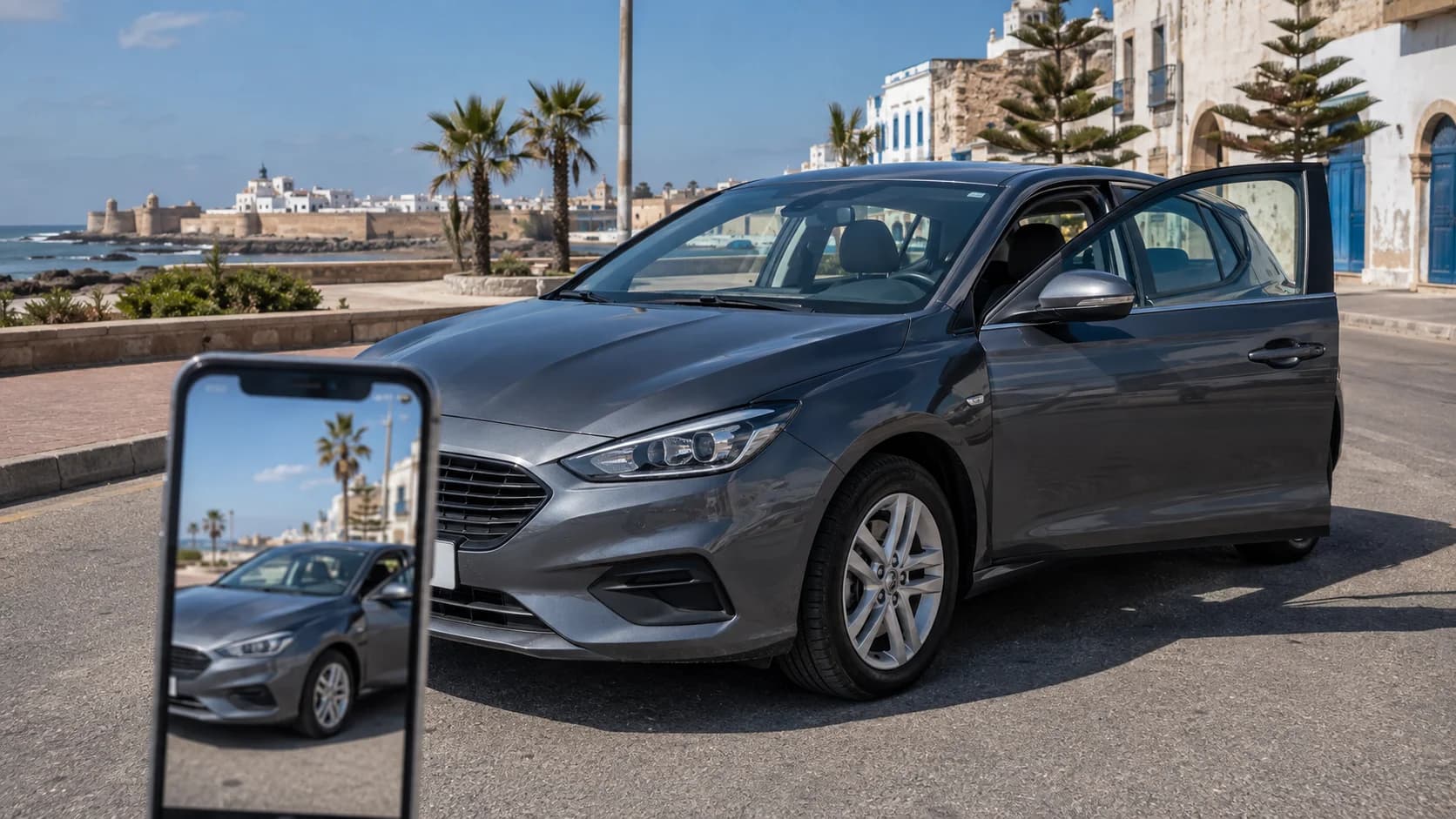Inspección de coche de alquiler en Essaouira: Qué fotografiar antes de conducir