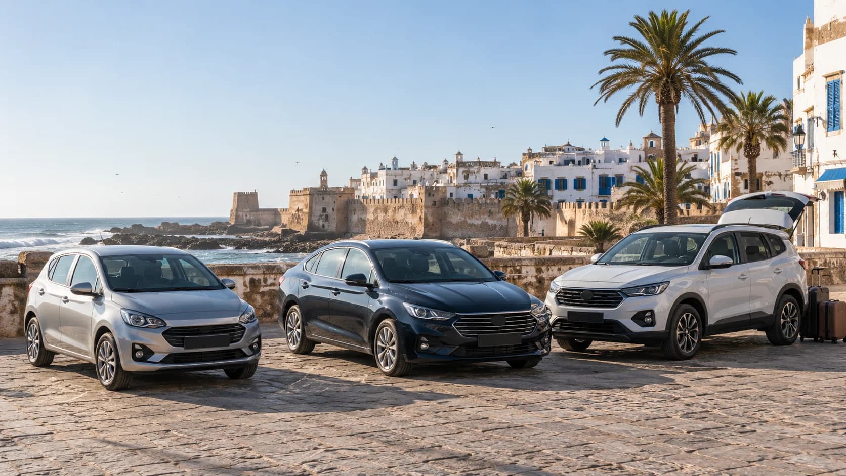 Melhor Carro de Aluguer para a Medina de Essaouira, Praias e Passeios de Um Dia